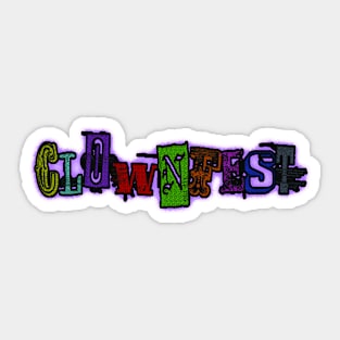 Clown Fest Sticker